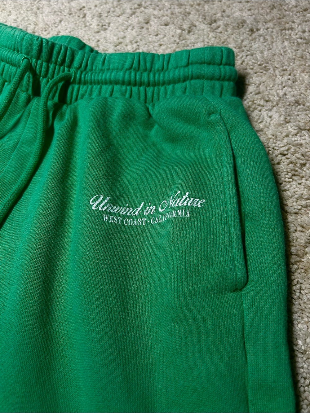 Old Navy Green Graphic Fleece Jogger Sweatpants Size S